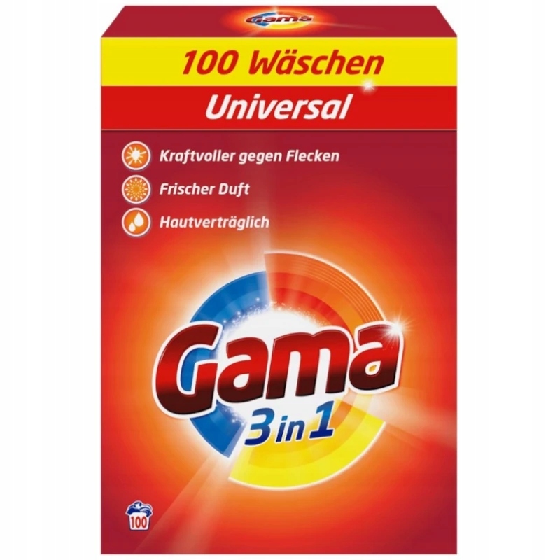 Levně Gama Prací prášek Univerzální 6kg 100 Praní