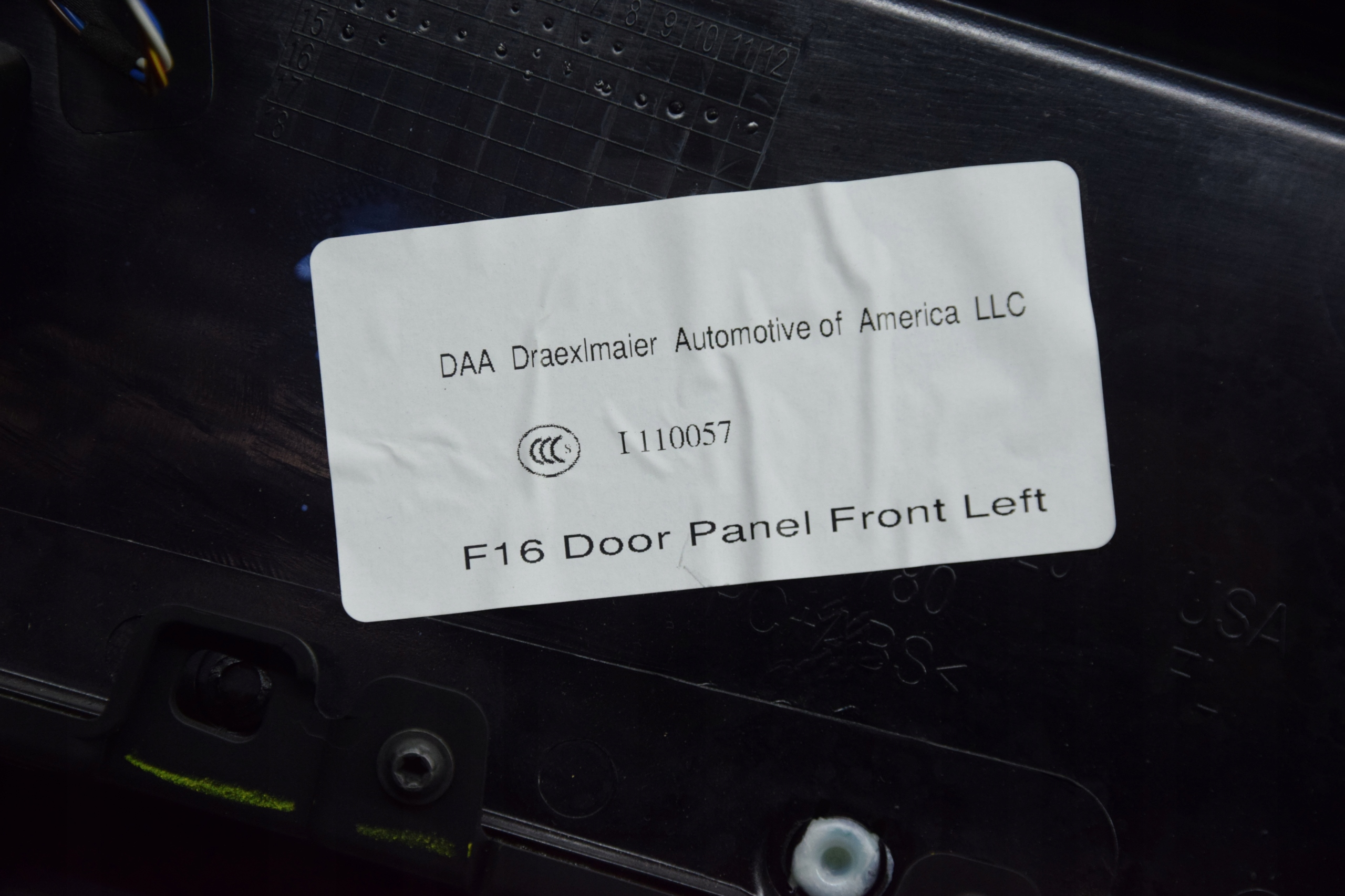 upholstery door left front side door BMW X6 F16