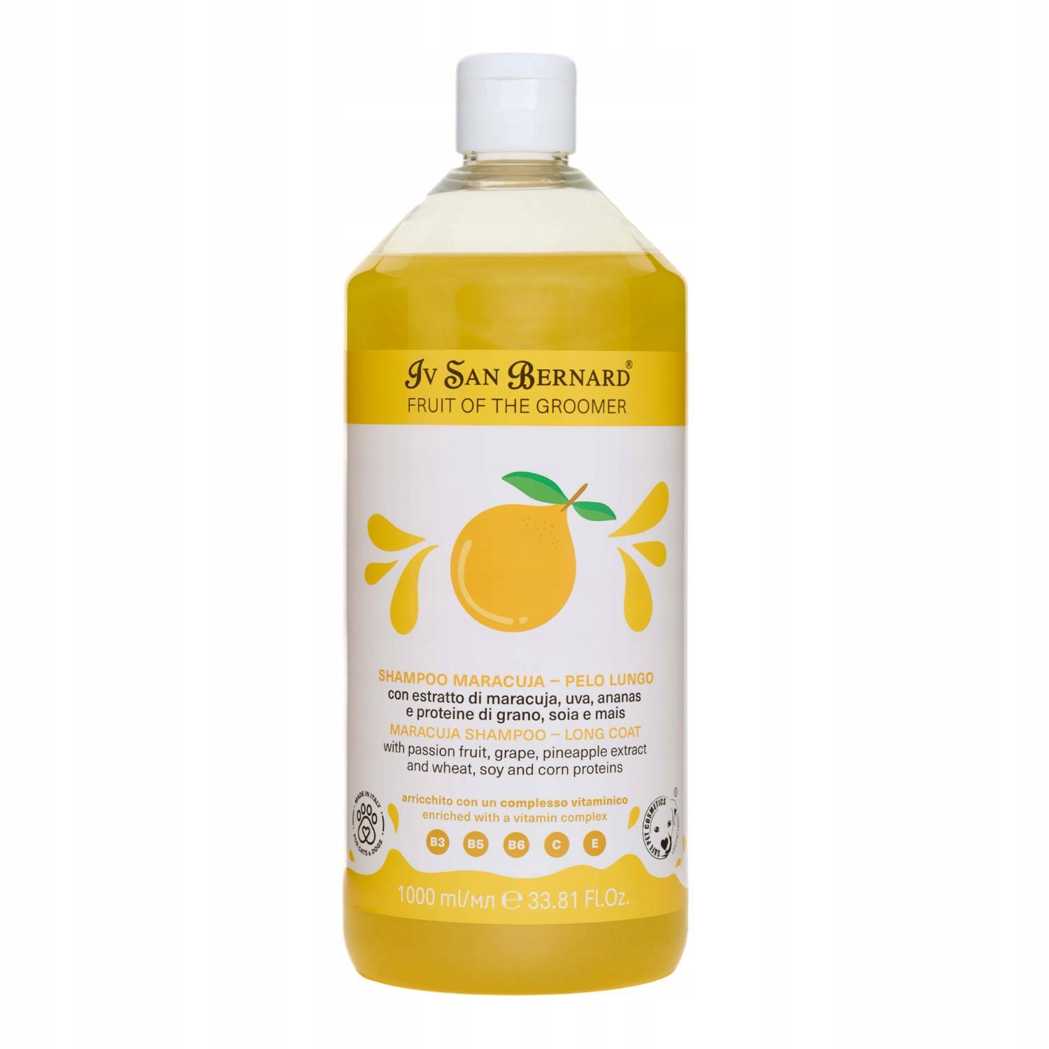 Szampon do sierści długiej Maracuja Shampoo Iv San Bernard 1L