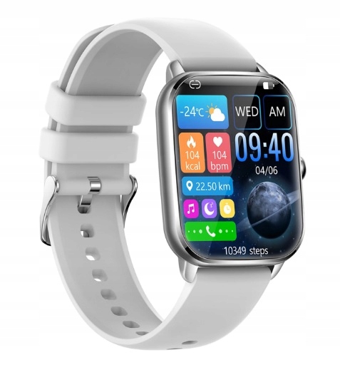 ELEGANCKI SPORTOWY SMARTWATCH PRO ZEGAREK ROZMOWY Materiał paska guma