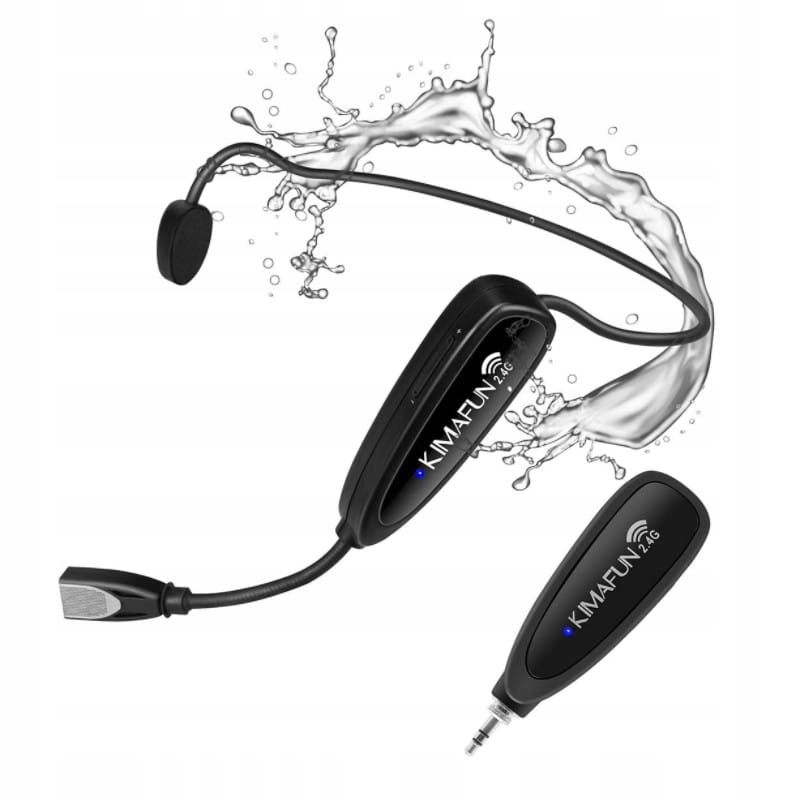 Bezprzewodowy mikrofon nagłowny KIMAFUN KM-G100-1 Model KM-G100-1