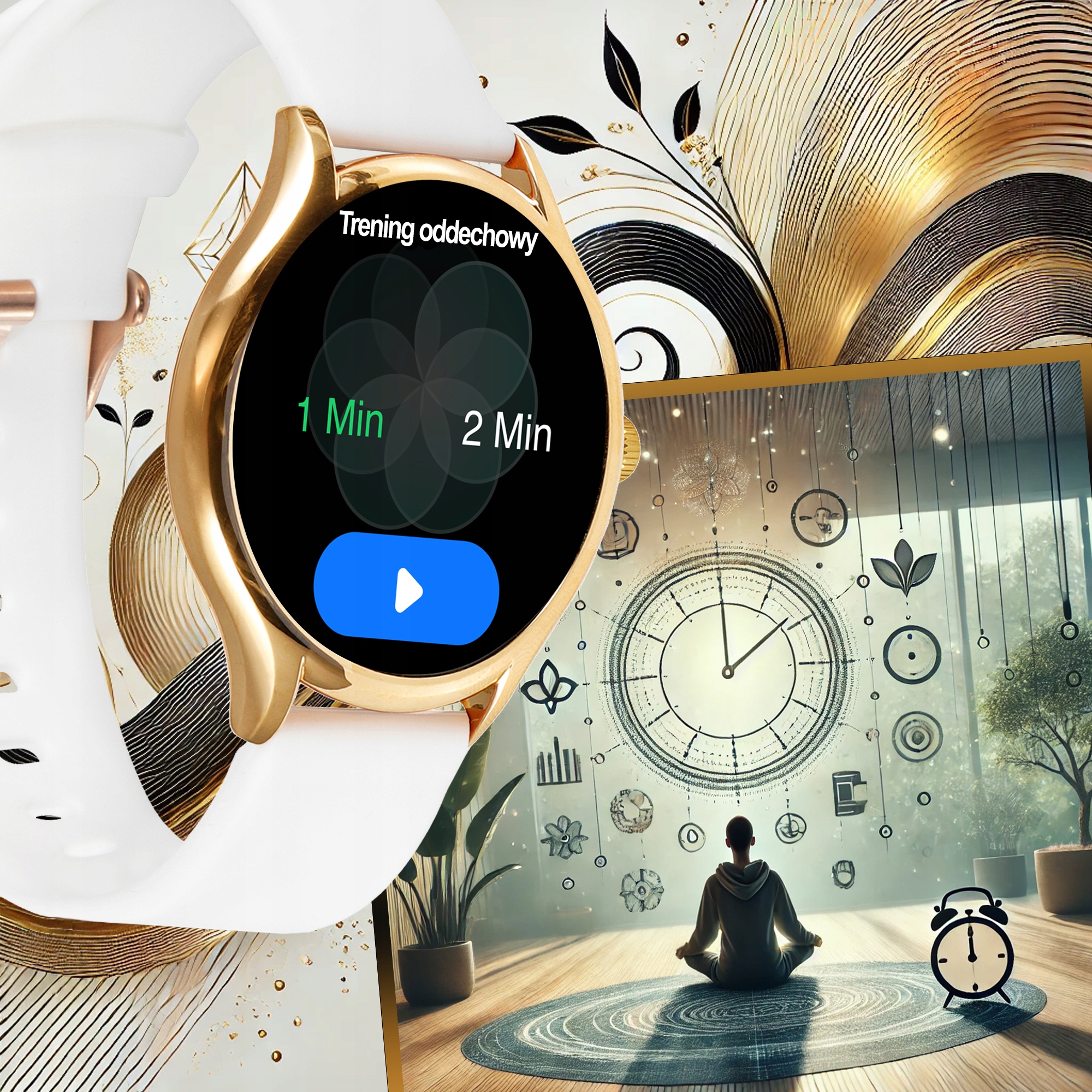 SMARTWATCH DAMSKI ZEGAREK PL MENU POWIADOMIENIA ROZMOWY SMART WATCH 3 PASKI Informacje o bezpieczeństwie CE