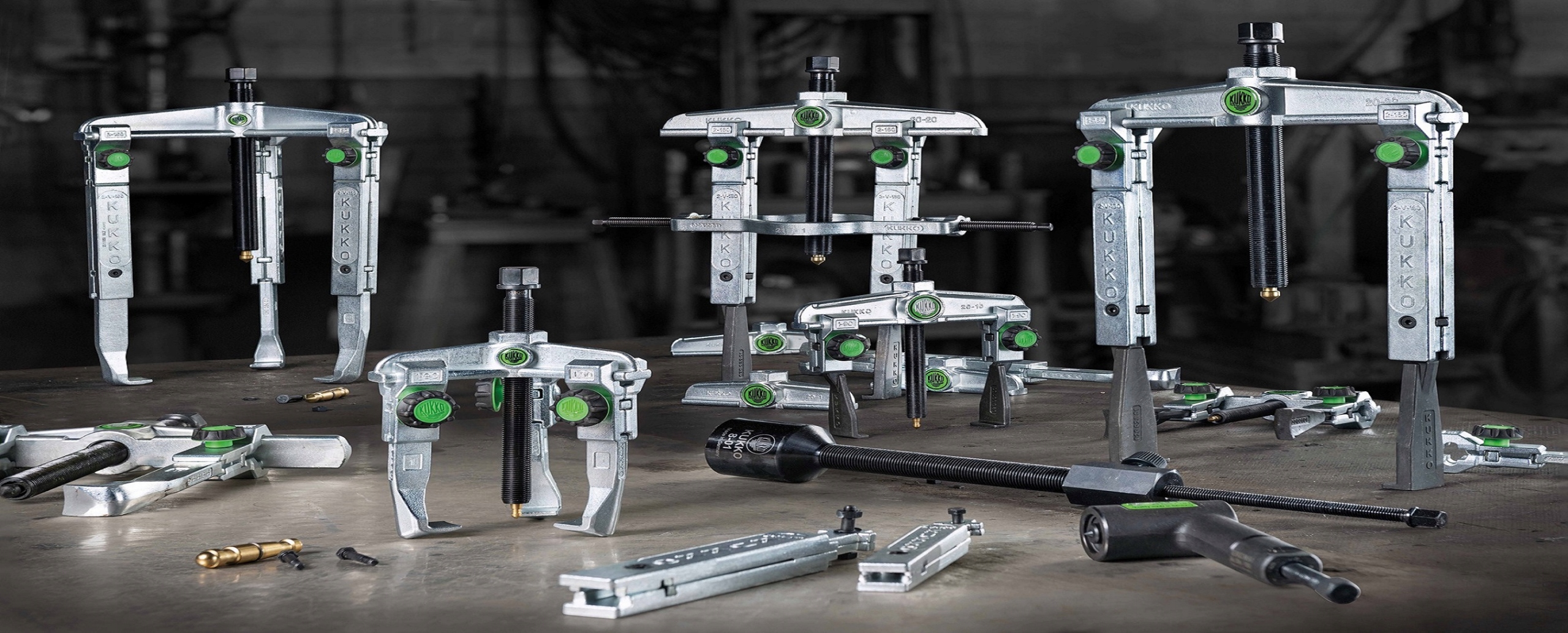 Kukko 28-A sada sťahovákov kladív pre guľkové ložiská a kolíky 6-19 mm