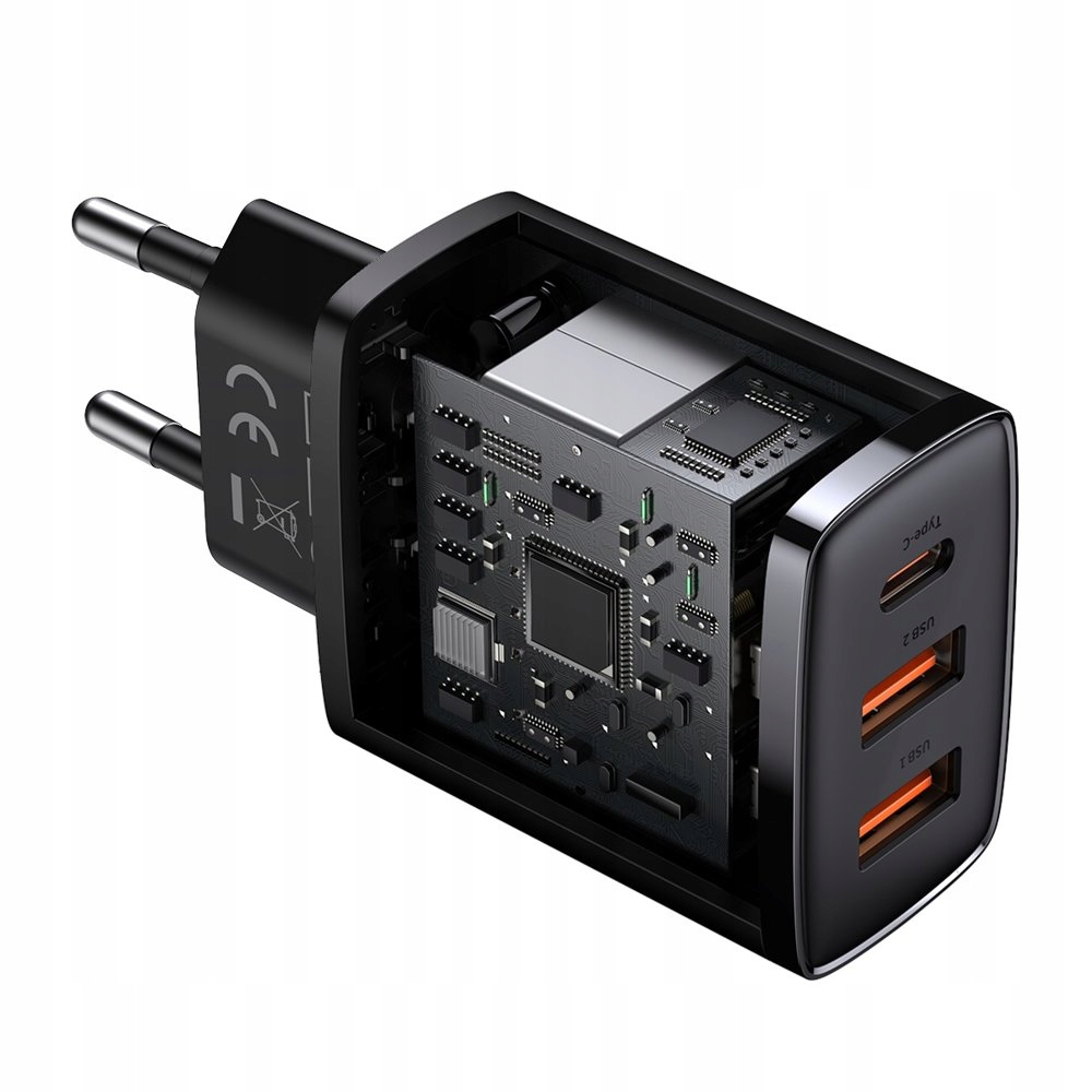 BASEUS ŁADOWARKA SIECIOWA USB USB-C 30W PD QC 3.0 Złącza USB typ C USB