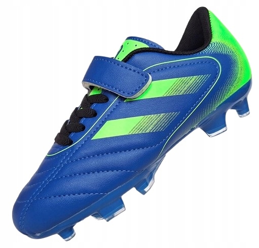 Dětské sportovní kopačky lanka na venkovní hřiště se zapínáním na suchý zip, velikost 35