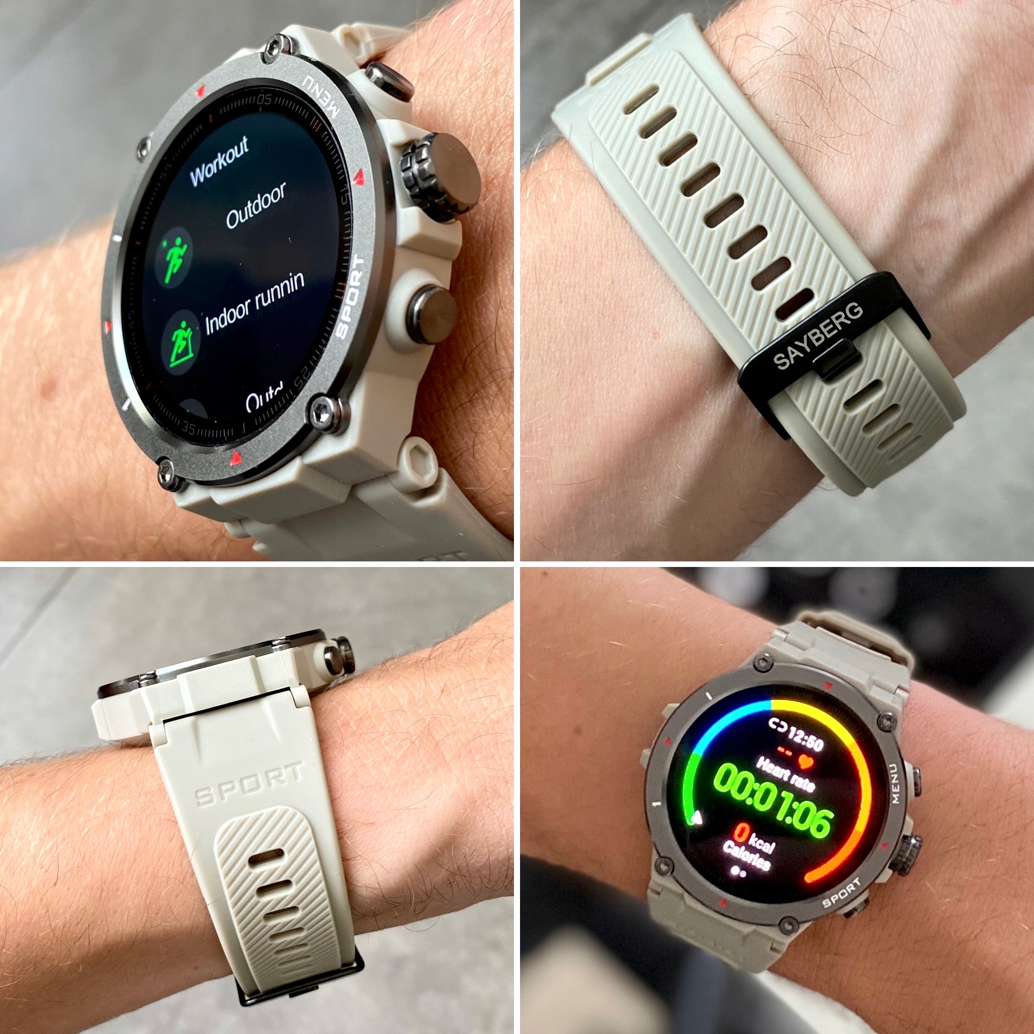Smartwatch sportowy SAYBERG ekran AMOLED GPS PL Marka Inna