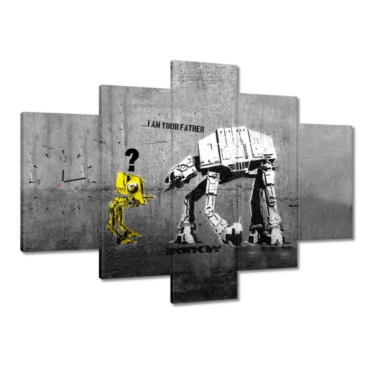 Hodiny 150x105 Banksy I am your father