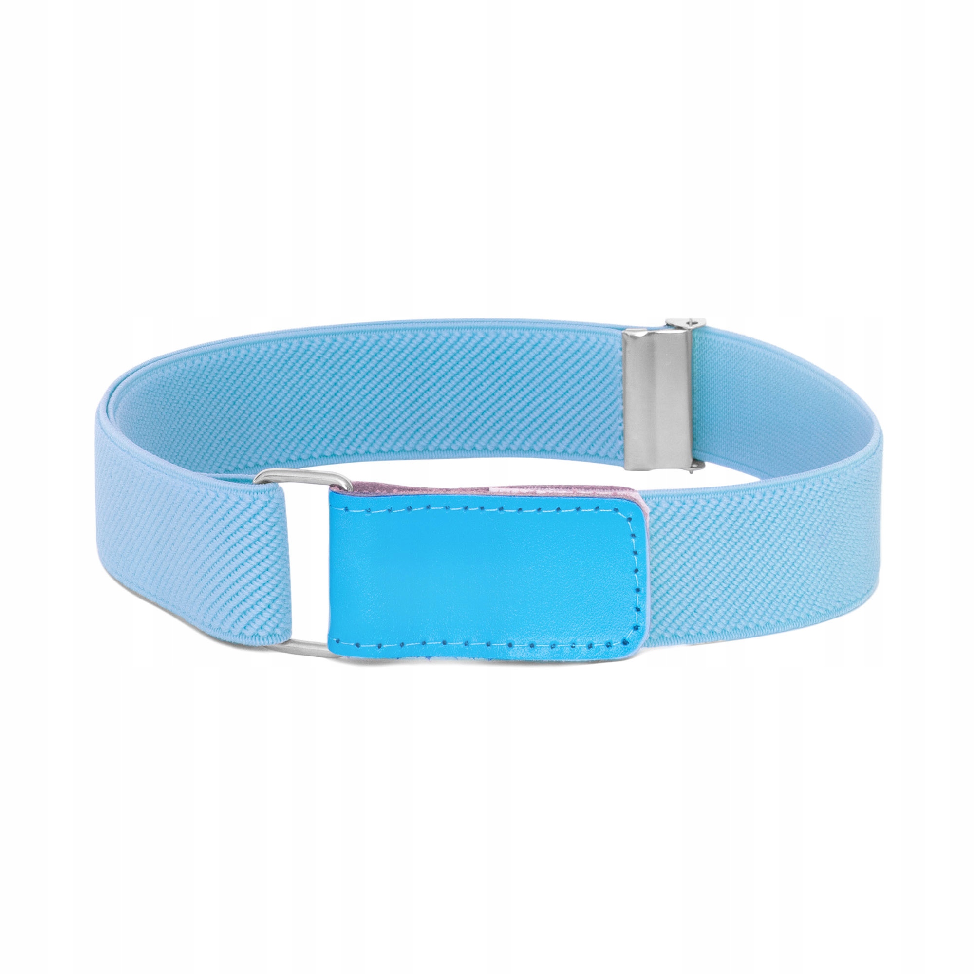 Pasek Dziecięcy do Spodni Rzep Regulacja Elastyczny dla Dziewczynki Chłopca Kolor niebieski