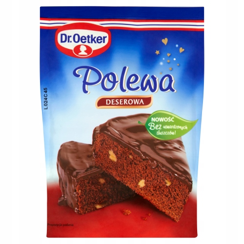 20 Sztuk Dr Oetker Polewa Czekoladowa Deserowa 100G