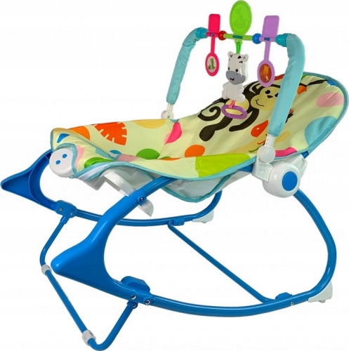 LEŻACZEK BUJACZEK FOTELIK 2w1 DŹWIĘKI WIBRACJE