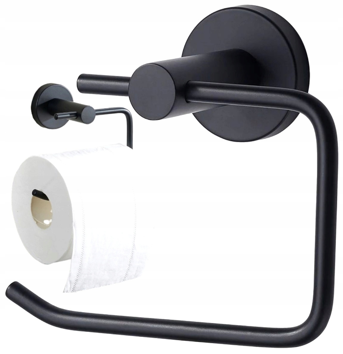 

Czarny Uchwyt Wieszak na papier Toaletowy Wc Loft
