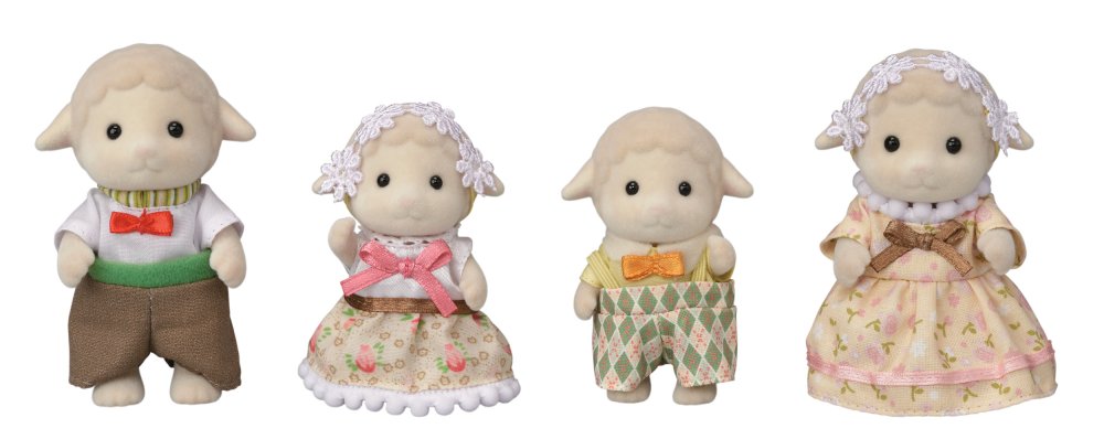 Sylvanian Families Rodzina Owieczek Miękkie Figurki Zestaw 5619