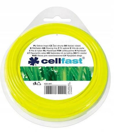 

Żyłka Eco 3,0mm x 15m Kwadrat Cellfast 37-024