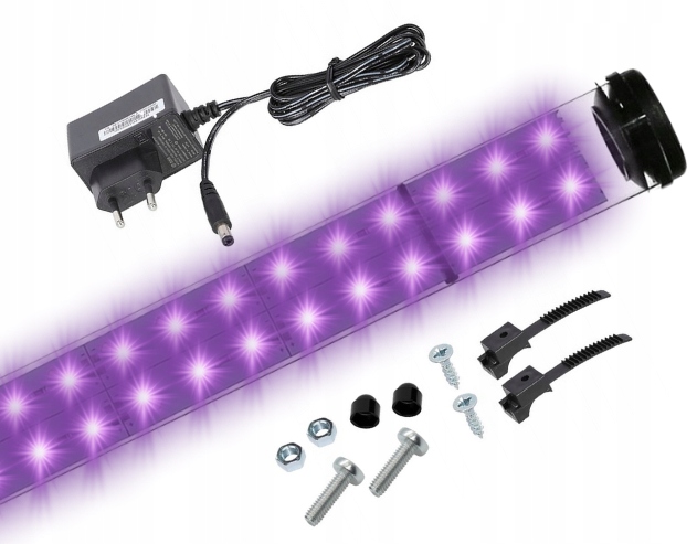 Levně 120 cm Led osvětlení do akvária, zářivka, lampa Fialová, Uv