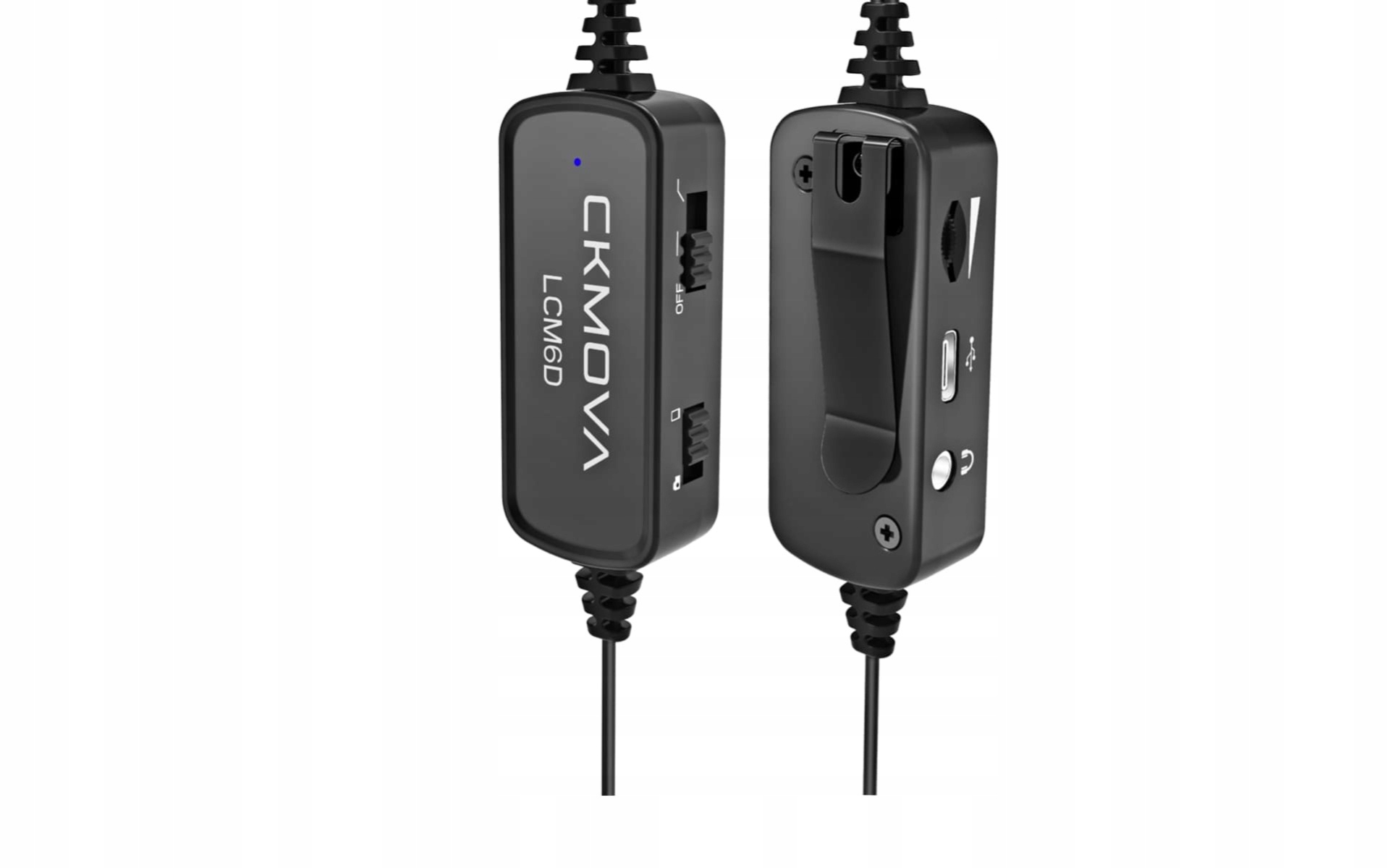CKMOVA LCM6D - podwójny mikrofon krawatowy do kamer i smartphonów Model LCM6D