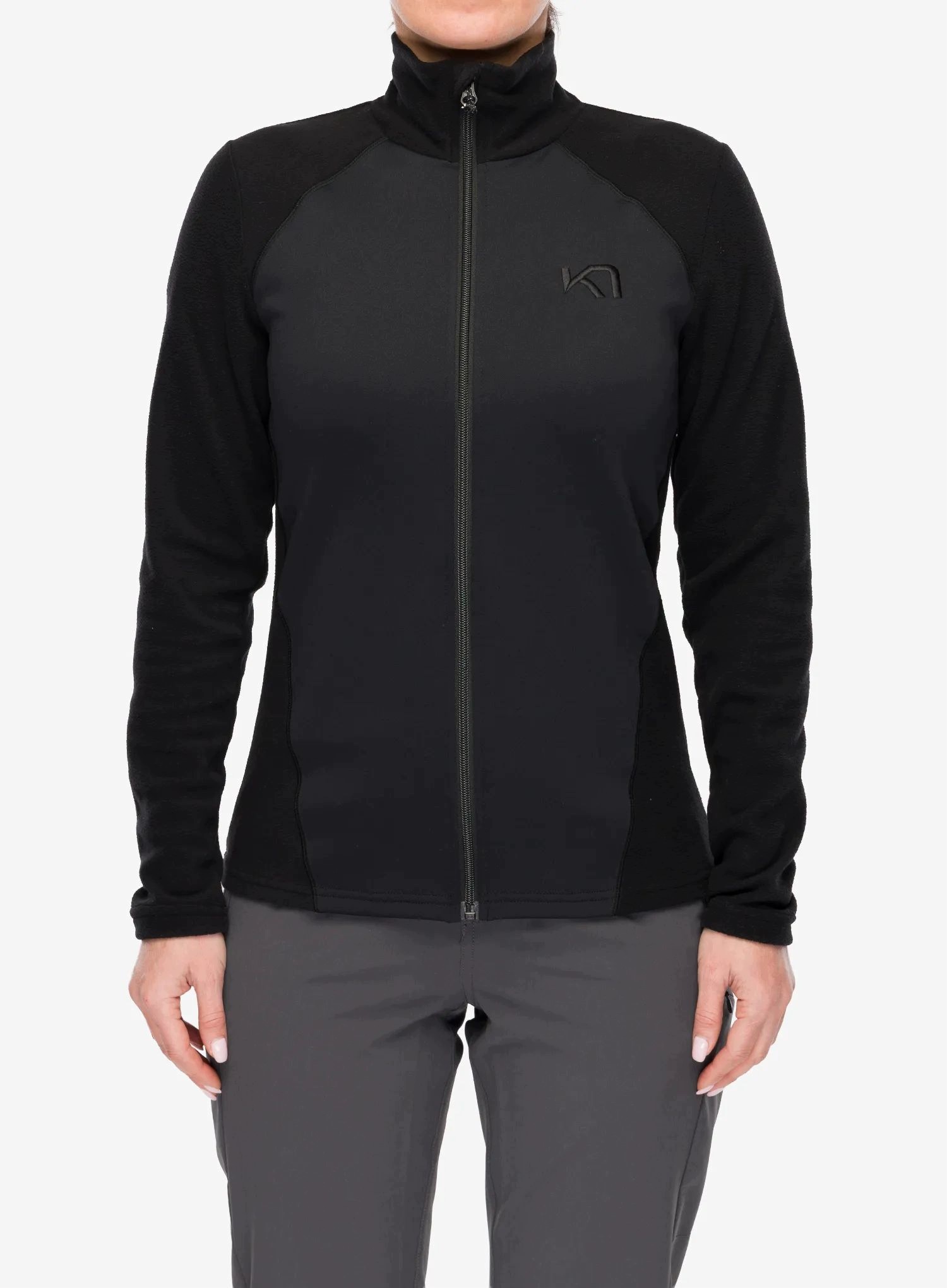 Bluza polarowa damska Kari Traa Kari Full Zip Fleece black L
