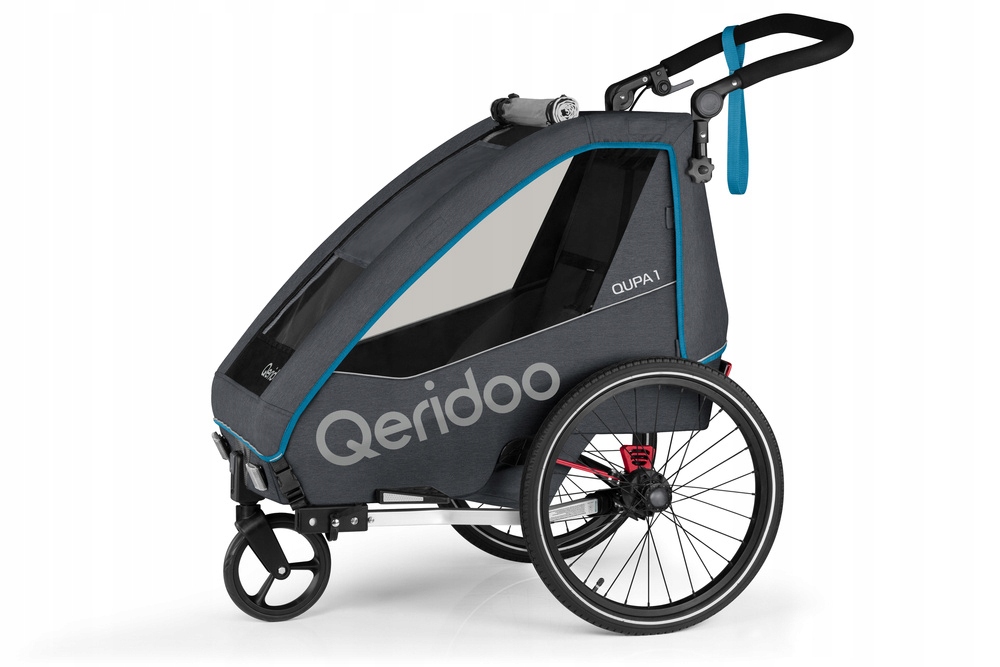 Przyczepka rowerowa Wózek Qeridoo Qupa 1 Blue 2022
