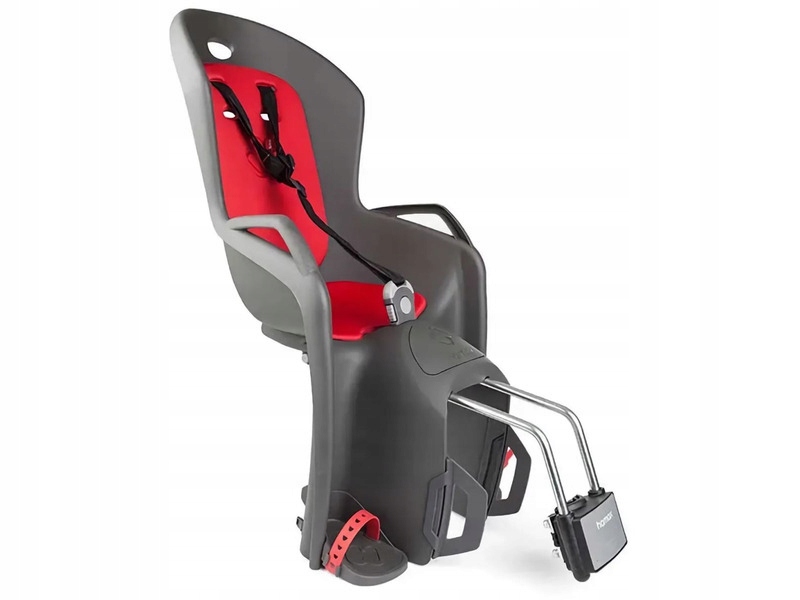 Fotelik rowerowy Hamax Amiga Szaro-czerwony 22kg