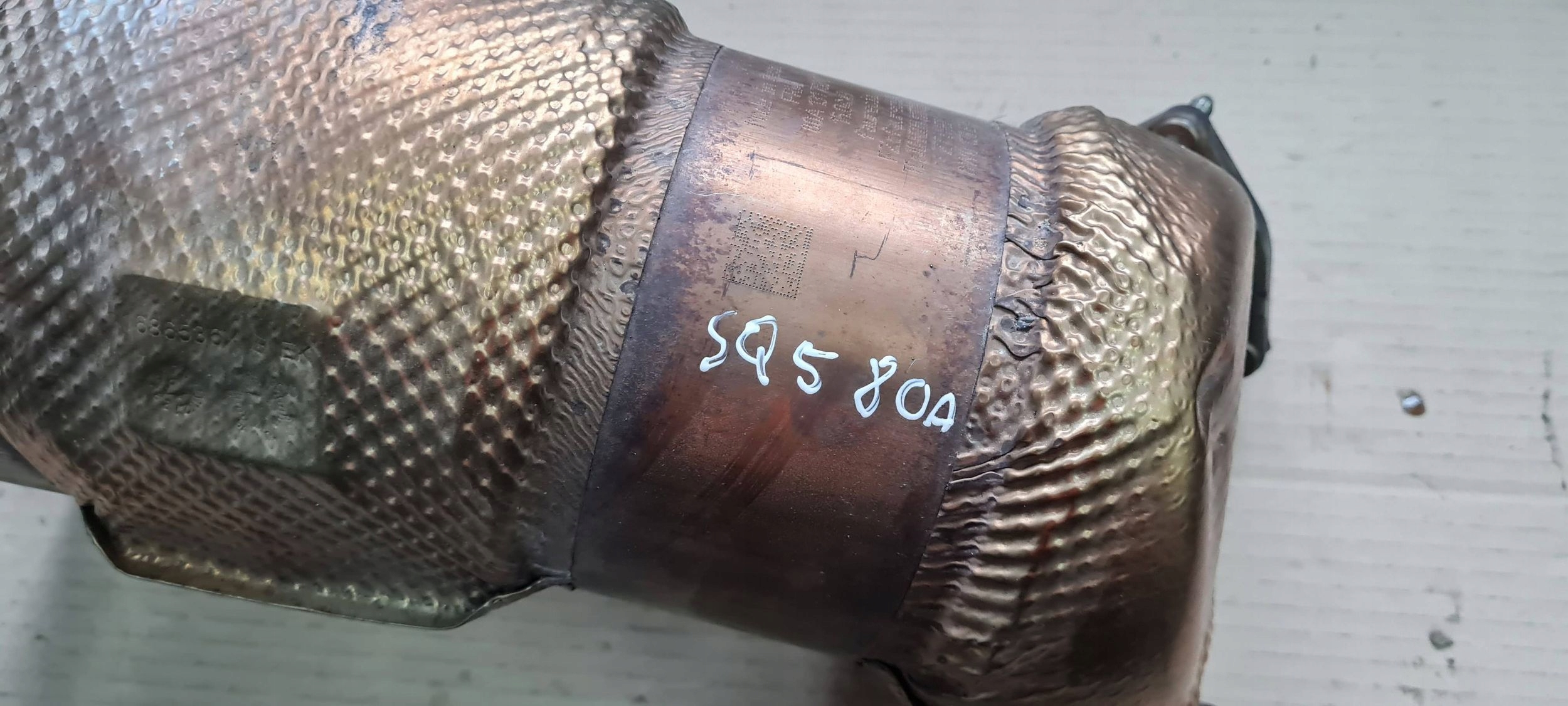 SQ5 80A catalyst filter CZASTEK STALYCH 3.0 TFSI DPF FAP 80A131703C