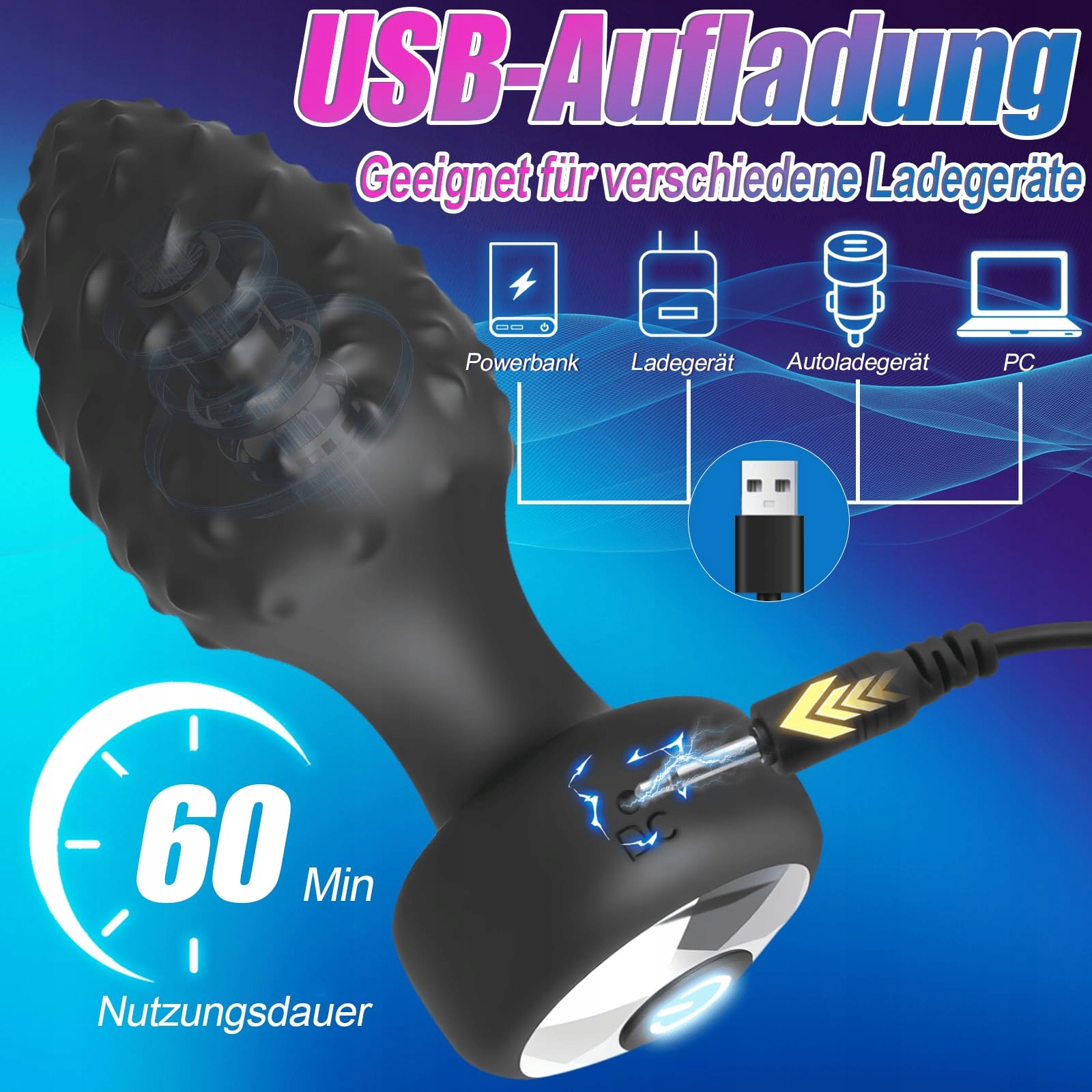 ANALPLUG Wibrator Prostata Masażer Dla Mężczyzn i Kobiet Z Aplikacją — miniatura 6