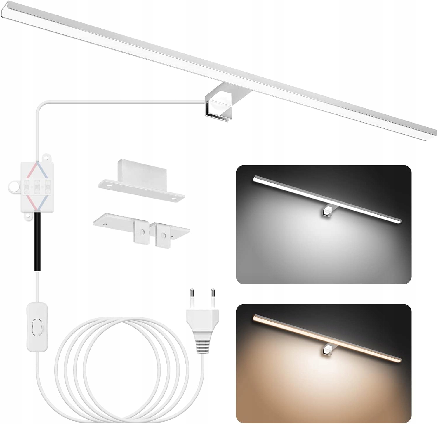 Nástenná Lampa Do Kúpeľne Led Osvetlenie 80 cm 4000K6000K IP44 2000lm