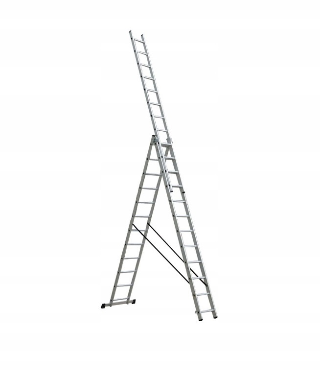 

Duża Drabina Aluminiowa 8.6M Regulowana Wytrzymała