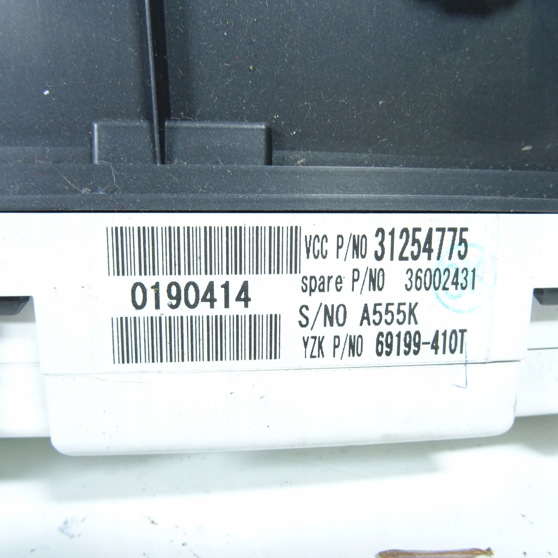 VOLVO C30 1.6B dials 31254775