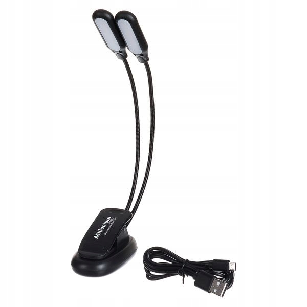 Lampka do pulpitu Led Millenium Duo Head Akku Flex Light z baterią