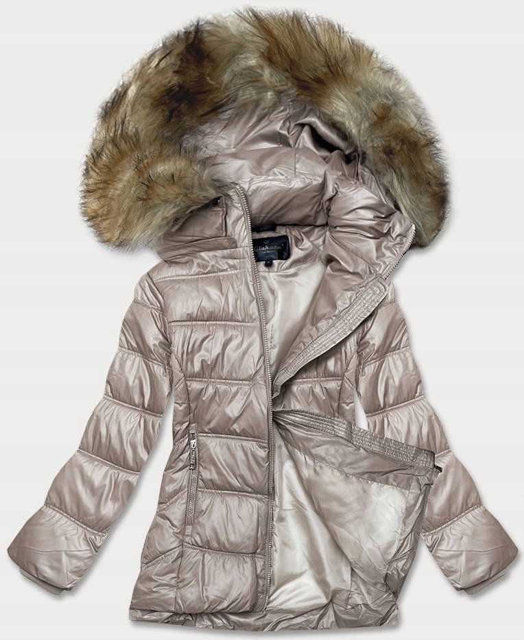 Lehká Bunda Kapuce H-205 Camel L (40)