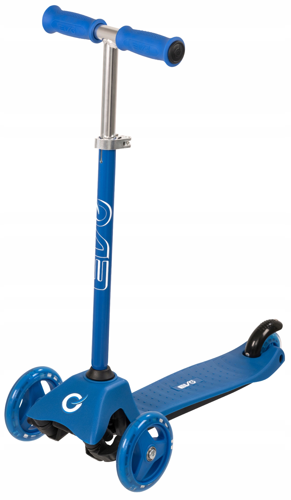 Evo Regulowana Trójkołowa Hulajnoga Jeździk Niebieski Dla Dzieci 2W1