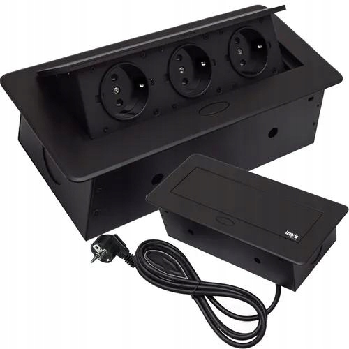 Zapuštěná zásuvka v pracovní desce trojitá Izoxis 21659