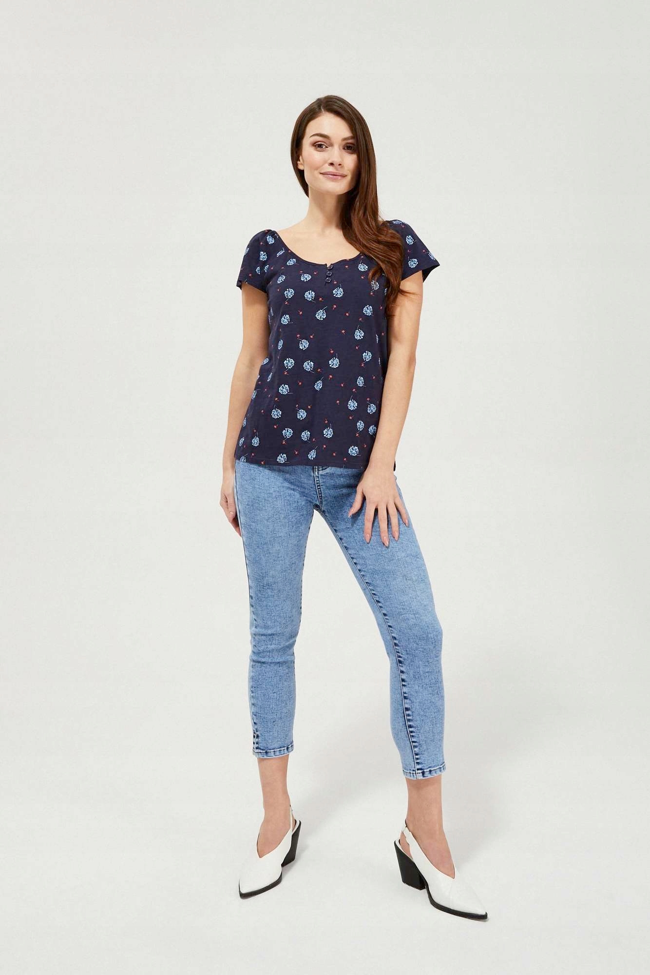 

Moodo Jeansy skinny 7/8 L-JE-3421 Blue; Xs