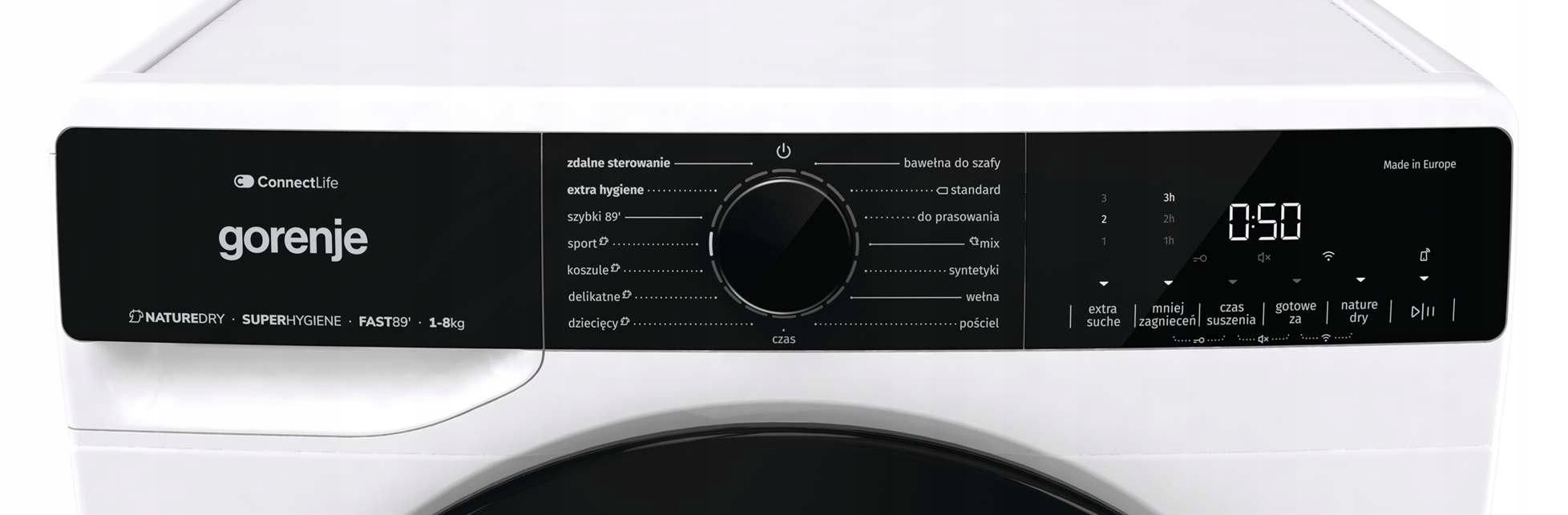 Suszarka do ubrań GORENJE DPNA83WIFI/PL 8kg Model DPNA83WIFI/PL