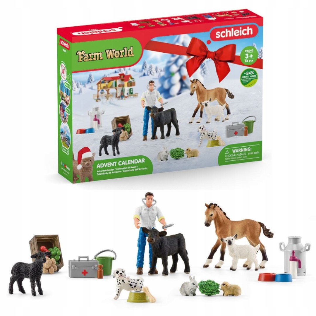 SCHLEICH KALENDARZ ADWENTOWY FARM WORLD 98643 2022