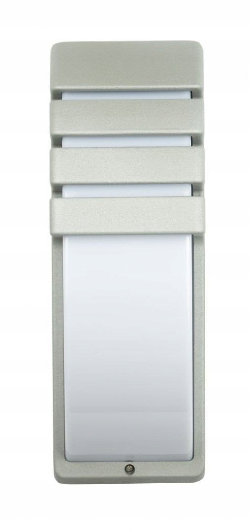 Kinkiet elewacyjny ogrodowy srebrny CITY Zasilanie sieciowe