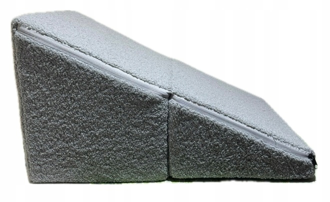 Levně Schody plošina pro psa kočku 2v1 Taburet rampa Boucle Šedá Světlá