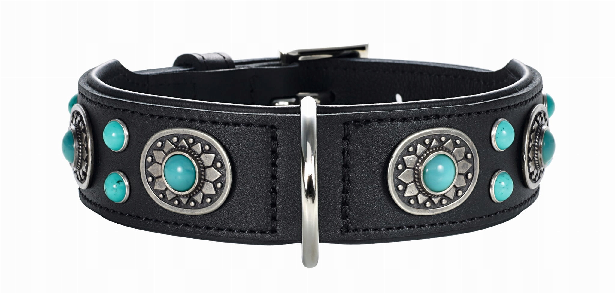 Hunter Sioux Kožený obojek pro psa černý 60 cm