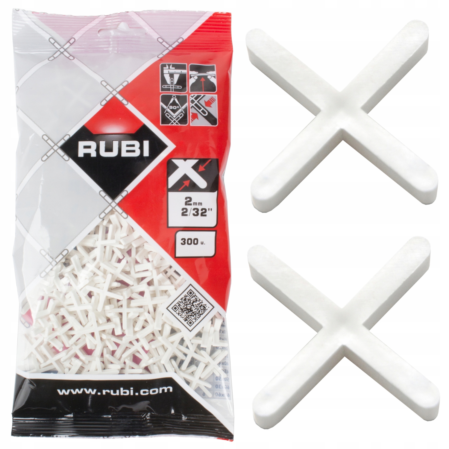 

Rubi Krzyżyki Do Układania Płytek 2mm 300 sztuk