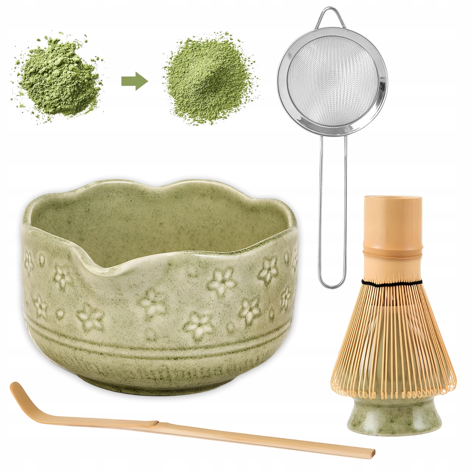 Matcha Sada Na Čaj 5 V 1 Milovníci Matchy Vysoká Kvalita Jako Dárek