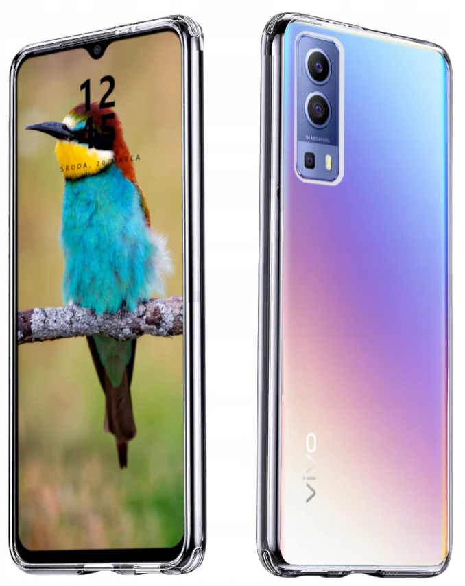 

Etui Silikon Do Vivo Y52 5G Y72 5G Szkło 9H