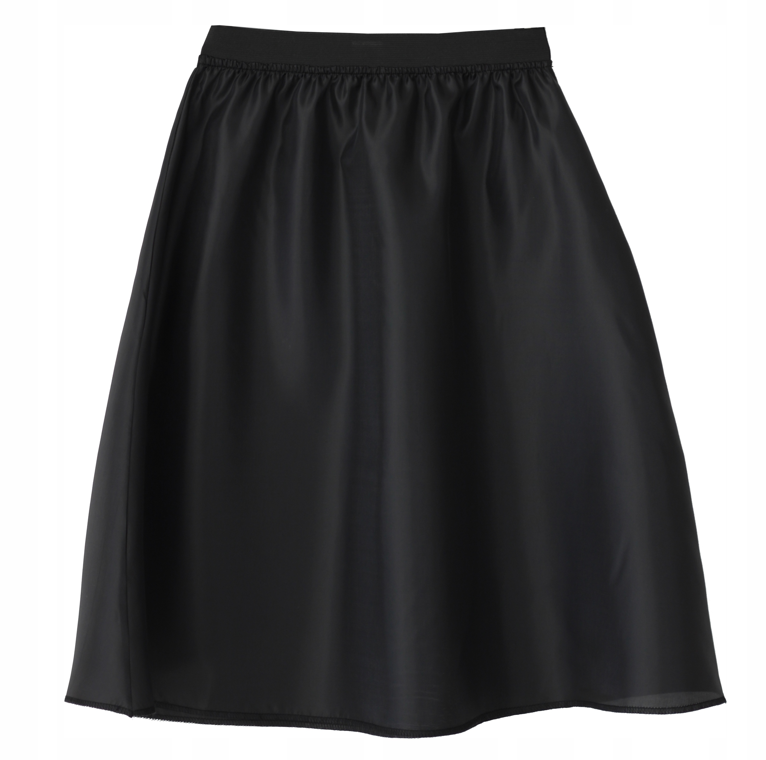 

L XL Halka Czarna do spódnicy na gumie midi 57cm