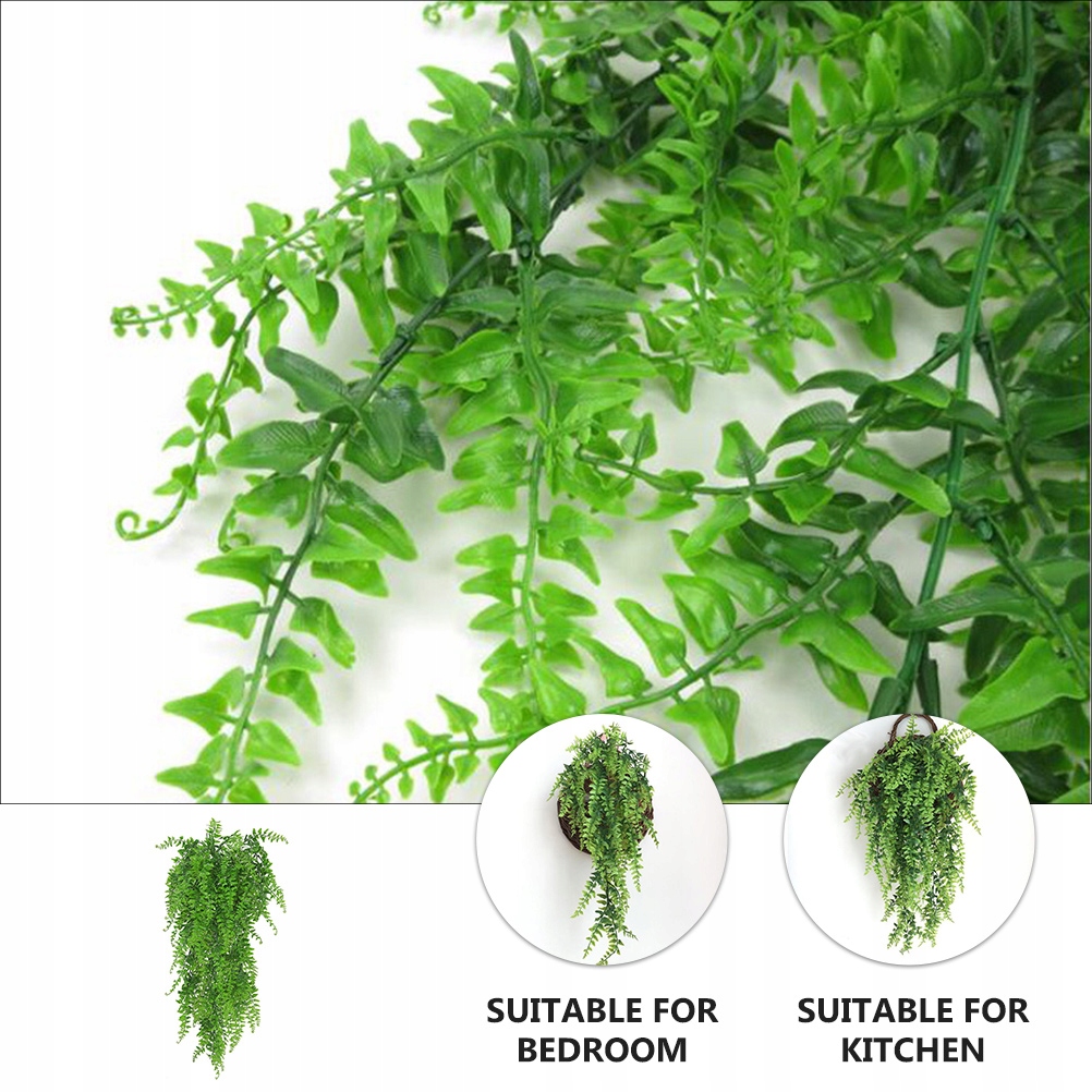 SZTUCZNE ROŚLINY SZTUCZNE LIŚCIE 2 SZT ROŚLINY ROSLINY WISZACE NA SCIANE Wysokość maksymalna 85 cm