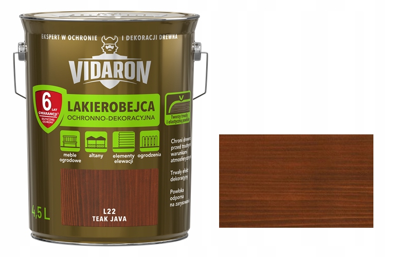 

Vidaron Lakierobejca L22 Teak Java 4,5L