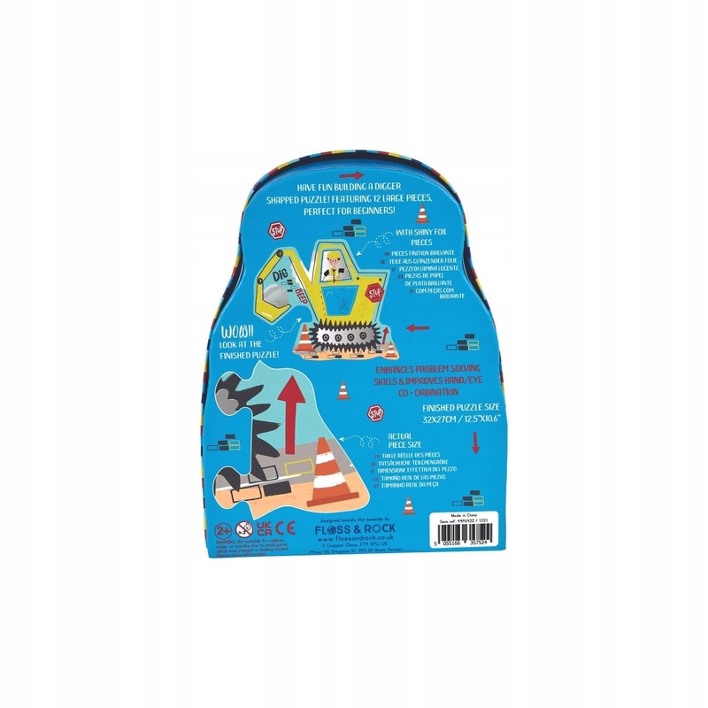 Floss&Rock Puzzle 12 el. Na budowie Waga produktu z opakowaniem jednostkowym 0.15 kg