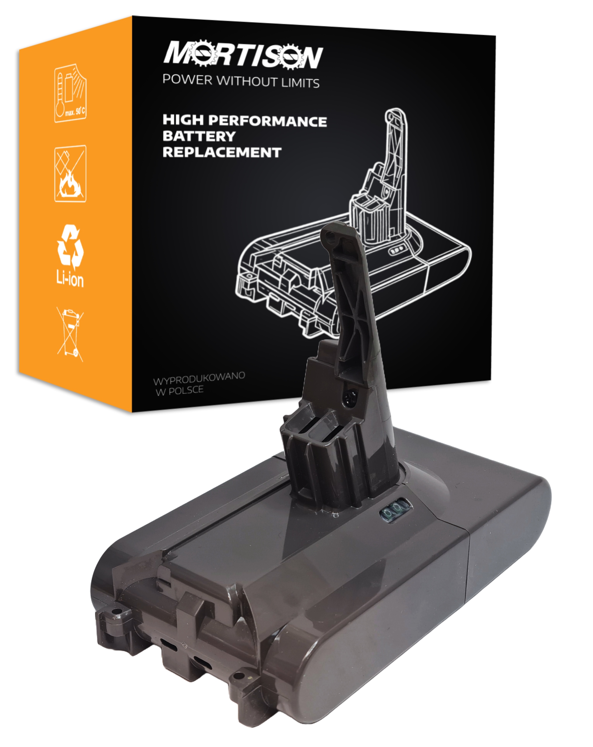 Akumulator Bateria do Dyson V8 SV10 21.6V 5000mAh