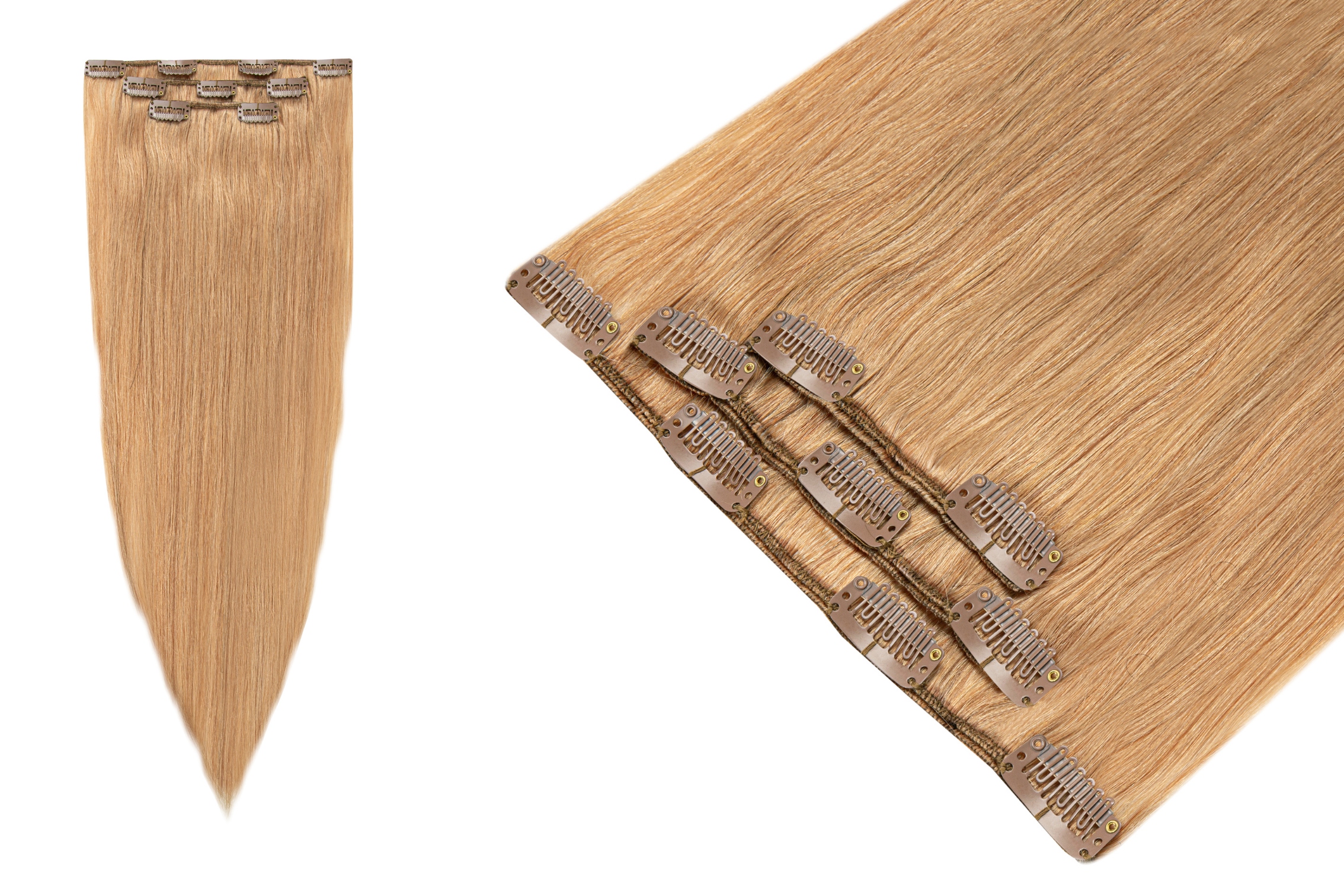 Clip In Příčesek Do Vlasů Přírodní připínáčky Klipsy 60 cm 3 pásky 70 g BestHair