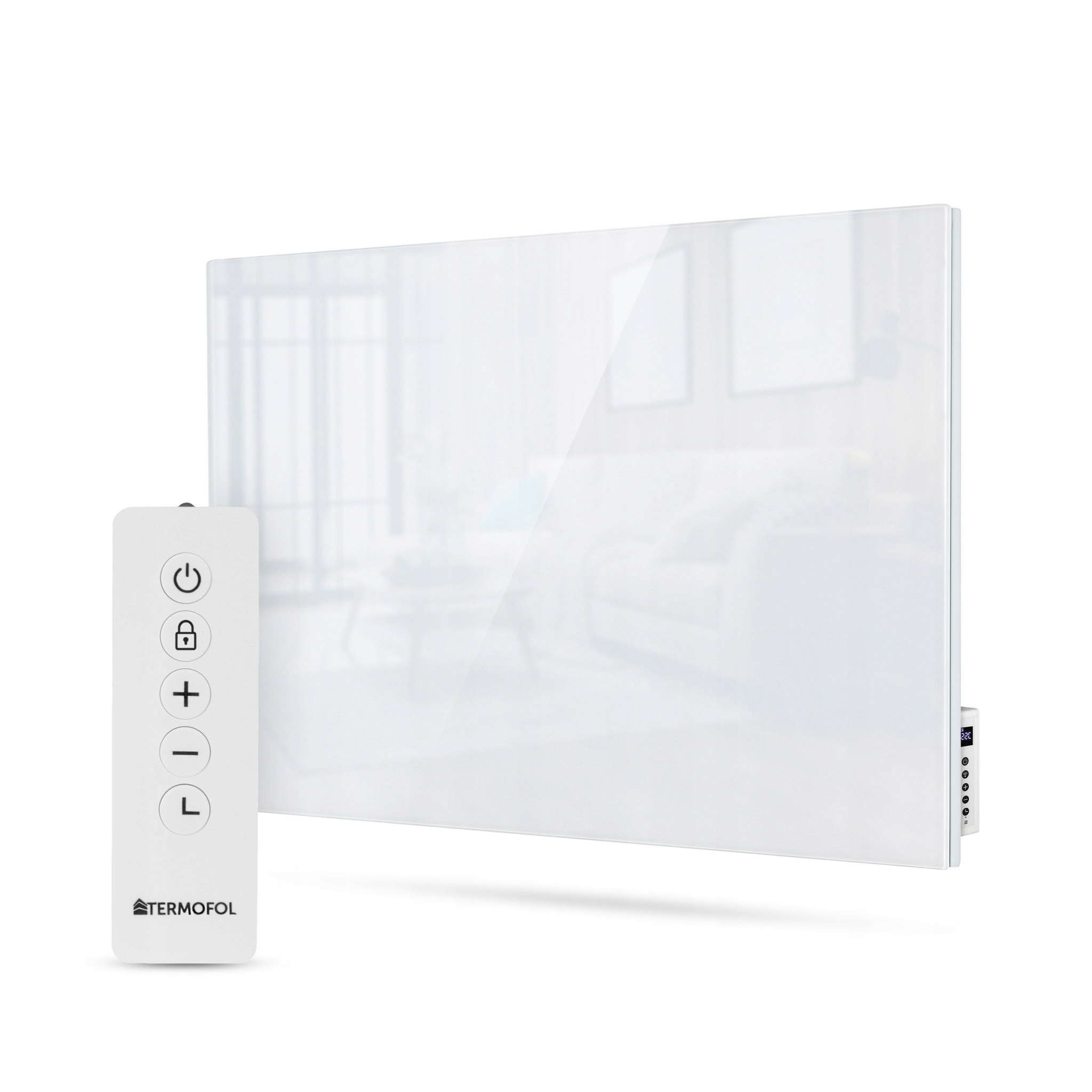 Skleněný topný panel 500 W s infračerveným ovládáním z aplikace TF-GW500