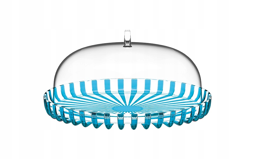 Podnos na tortu s poklopom Dolce Vita Turquoise