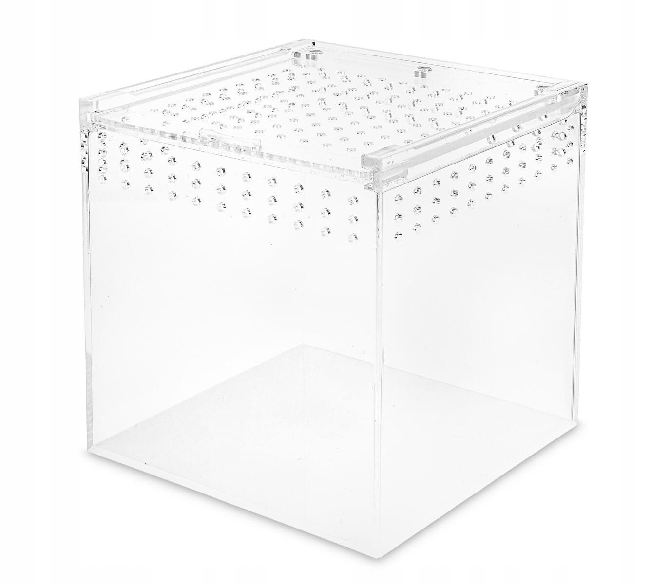 Happet Terrarium Akrylowe 15x15x15cm dla gadów, pająków, owadów