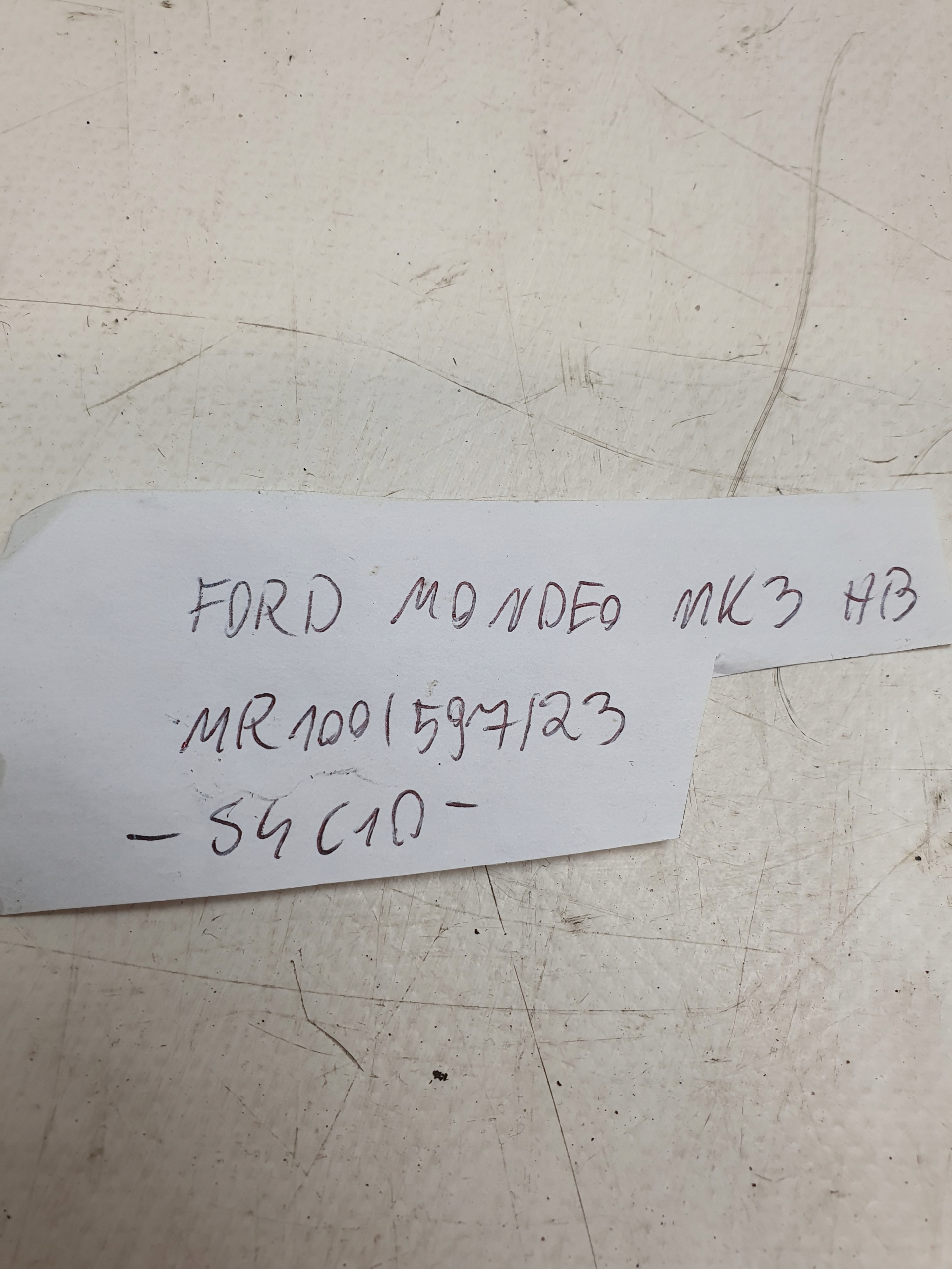 plato rear boot FORD MONDEO MK3 HATCHBACK